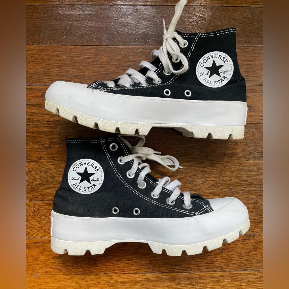 Converse Chuck Taylor All Star Lugged Hi Black White Women’s 7 EUR 37.5 MR0200W